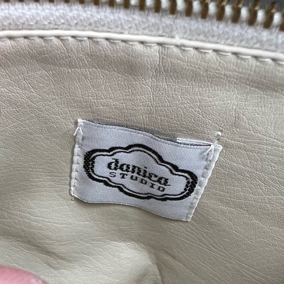 Danica Studios Single Feather small zipper pouch 100% Cotton Leather Pull Strip - Picture 4 of 5